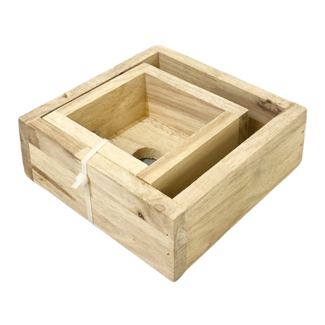 Wooden Vietnamese Square Sticky Rice Cake Cooking Mould for Banh Chung - Large