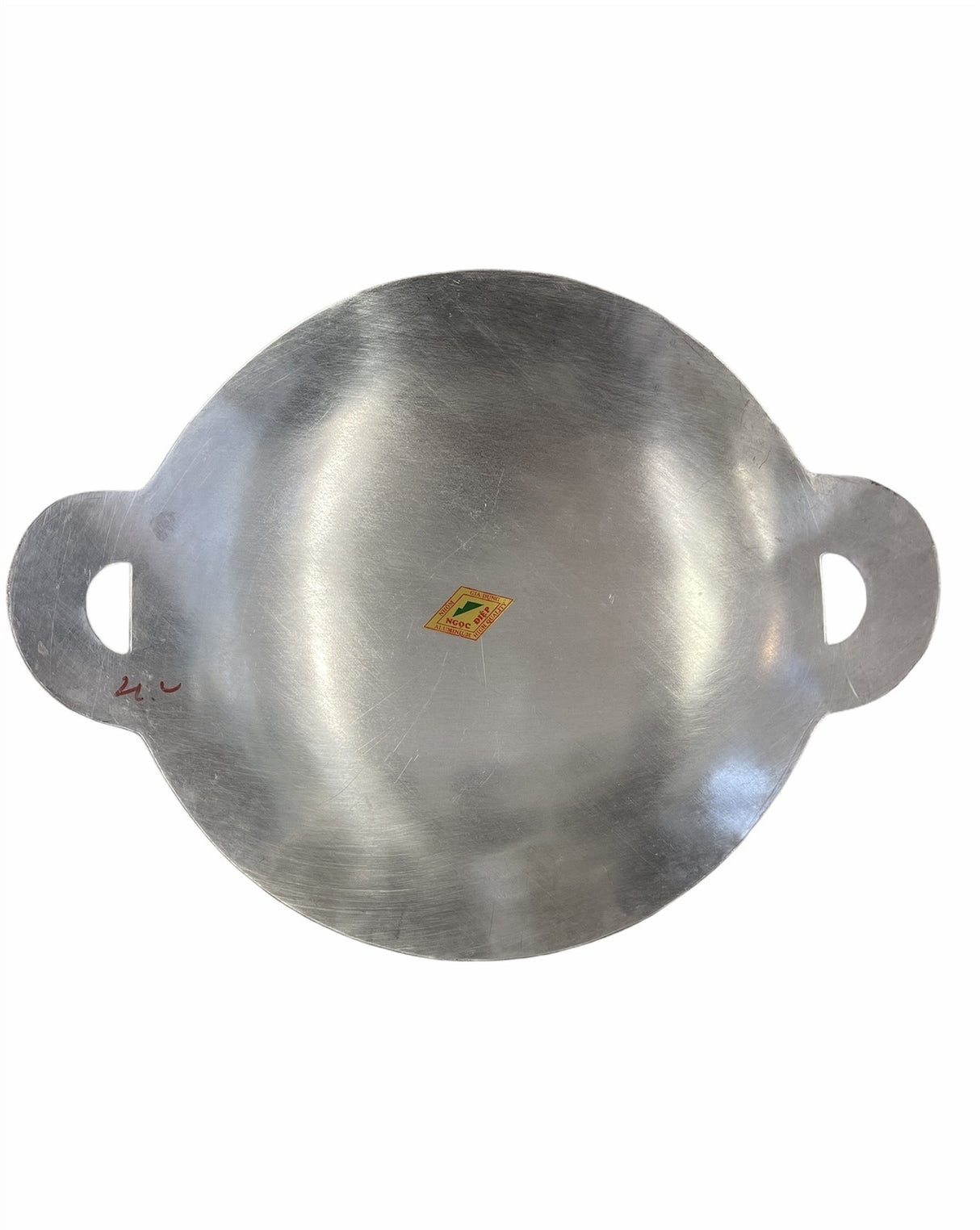 Vietnamese Aluminium Fry Pan Wok - 300mm Kitchen Saucepan w/Handles