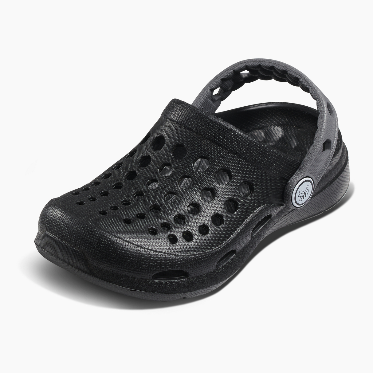 Joybees Kids Active Clogs Thongs Sandals Shoes in Black/Charcoal