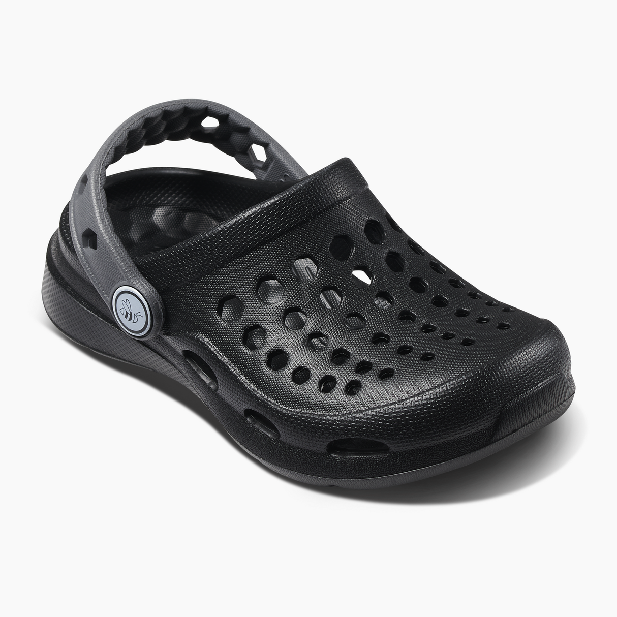 Joybees Kids Active Clogs Thongs Sandals Shoes in Black/Charcoal