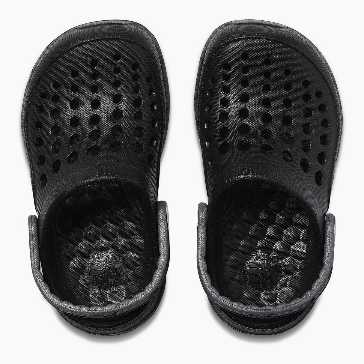 Joybees Kids Active Clogs Thongs Sandals Shoes in Black/Charcoal