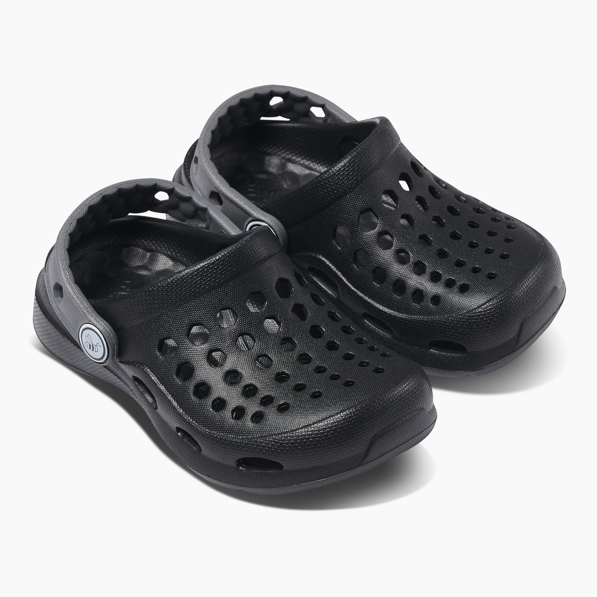 Joybees Kids Active Clogs Thongs Sandals Shoes in Black/Charcoal