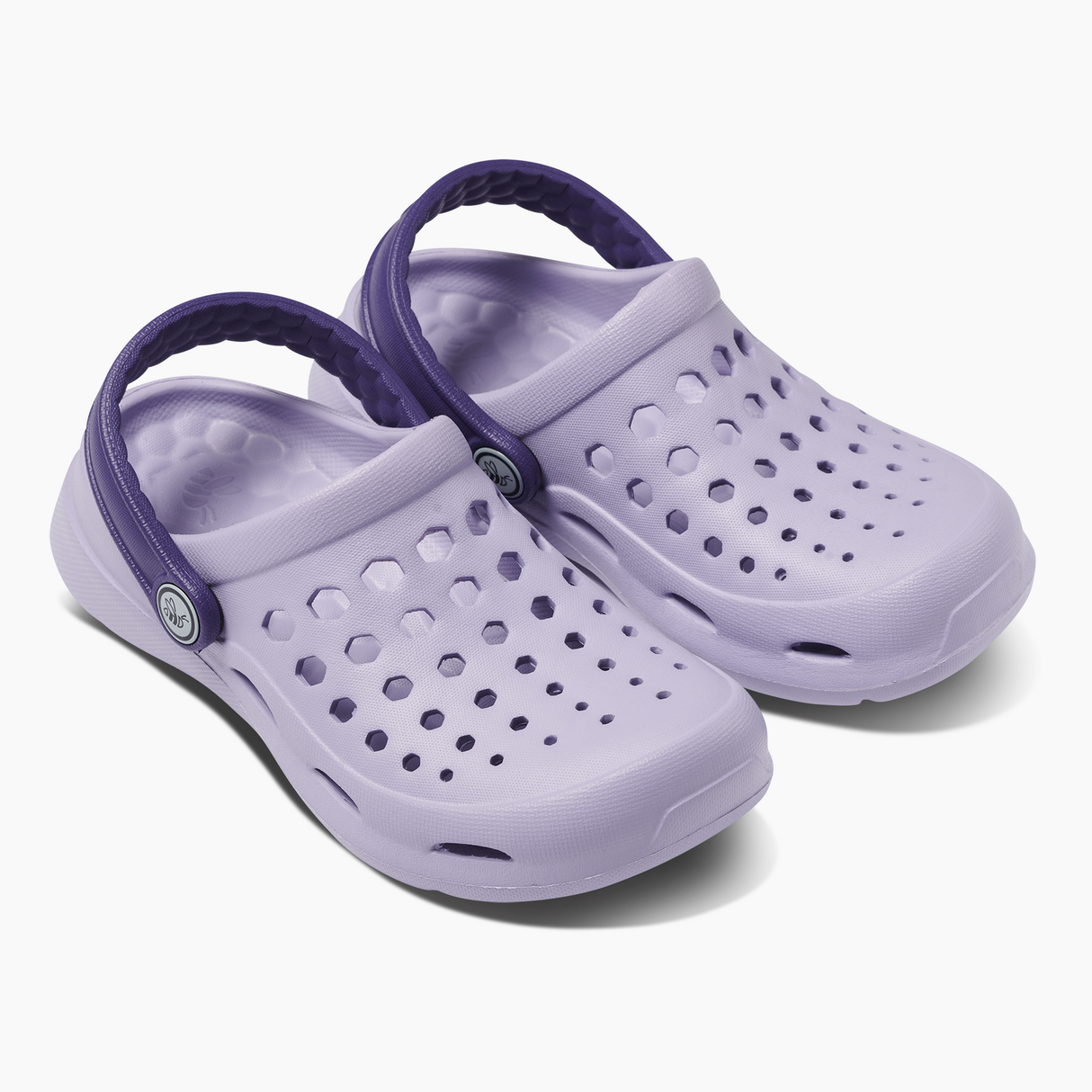 Joybees Kids Active Clogs Thongs Sandals Shoes in Solid Pastel Lilac/Enchantment