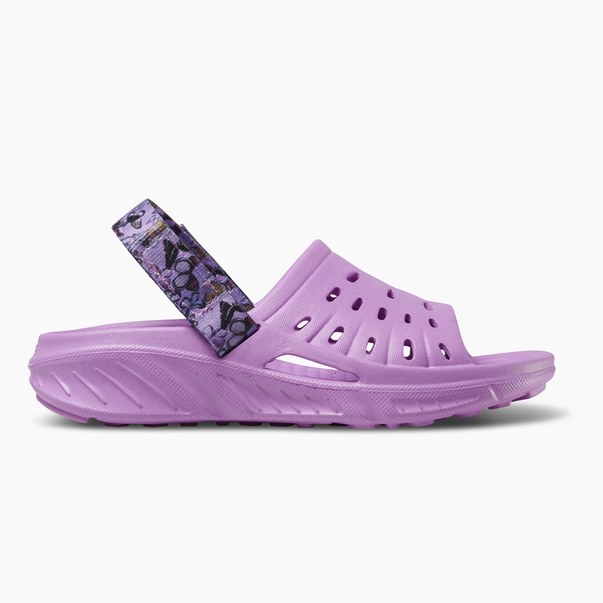 Joybees Kids Trekking Slides Clogs Sandals in Solid Lavender Rose