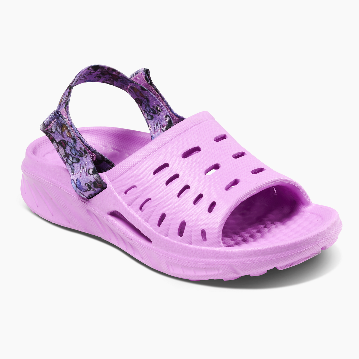 Joybees Kids Trekking Slides Clogs Sandals in Solid Lavender Rose