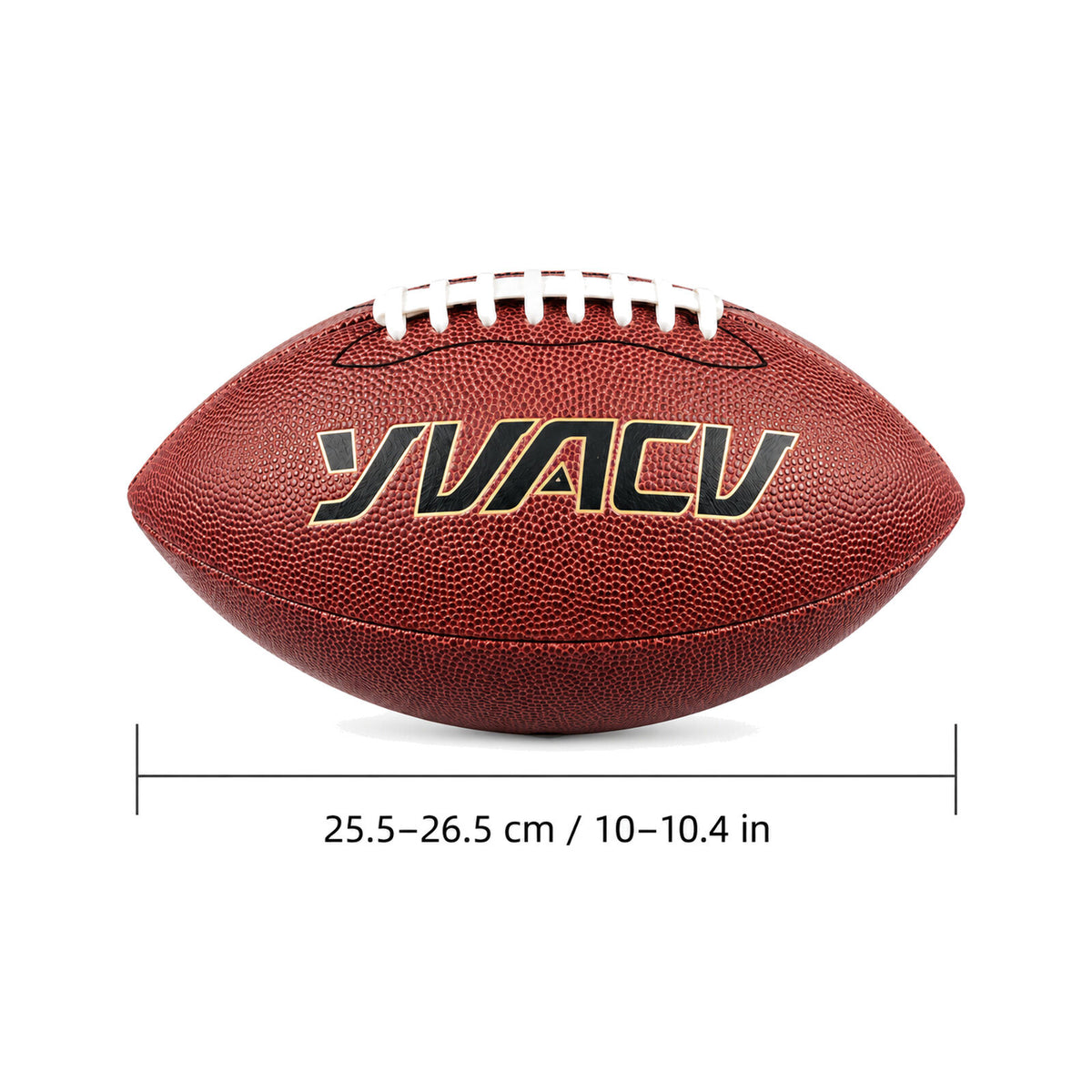 Standard American Gridiron Football for Indoor/Outdoor Sports, Training, Rugby - Size 6