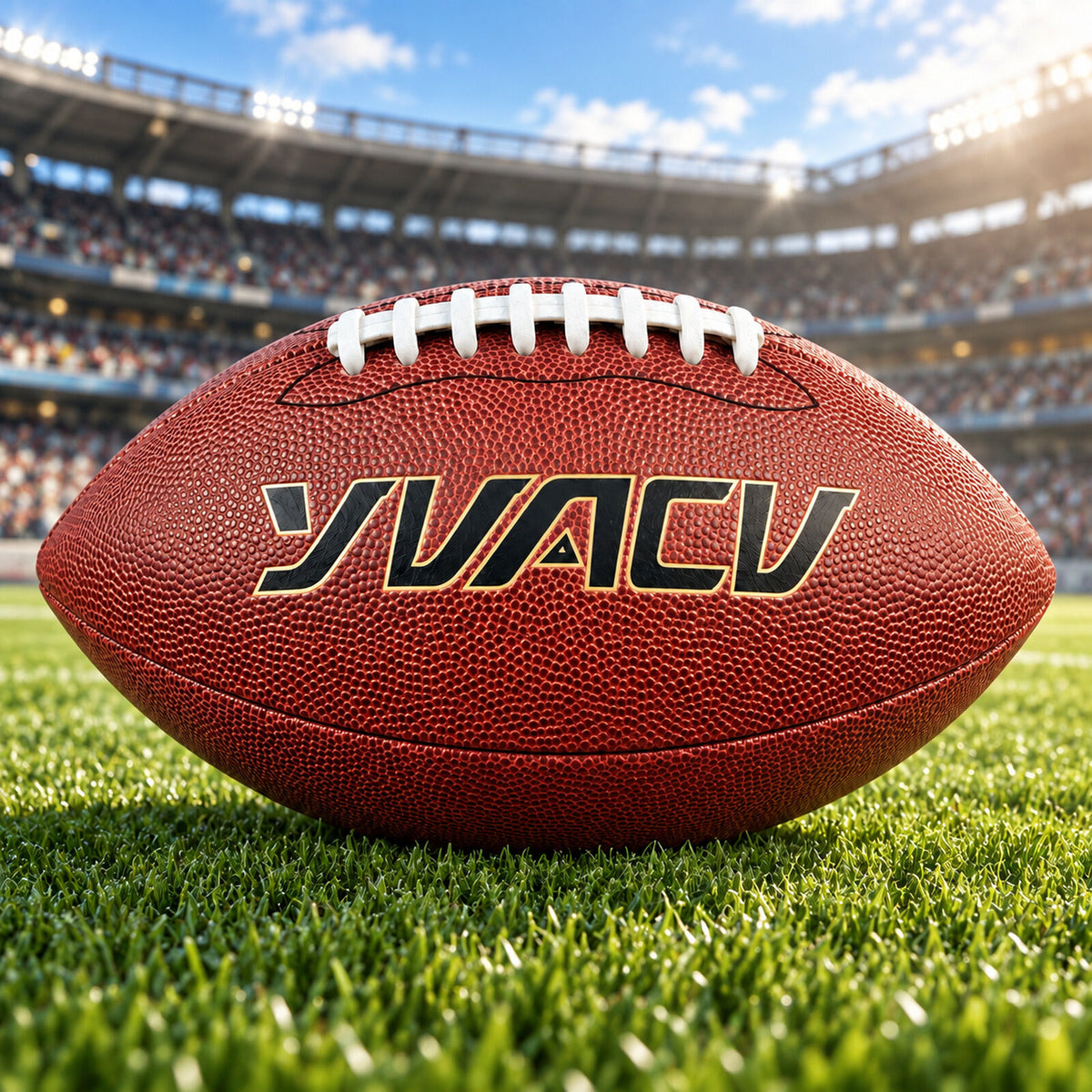 Standard American Gridiron Football for Indoor/Outdoor Sports, Training, Rugby - Size 9