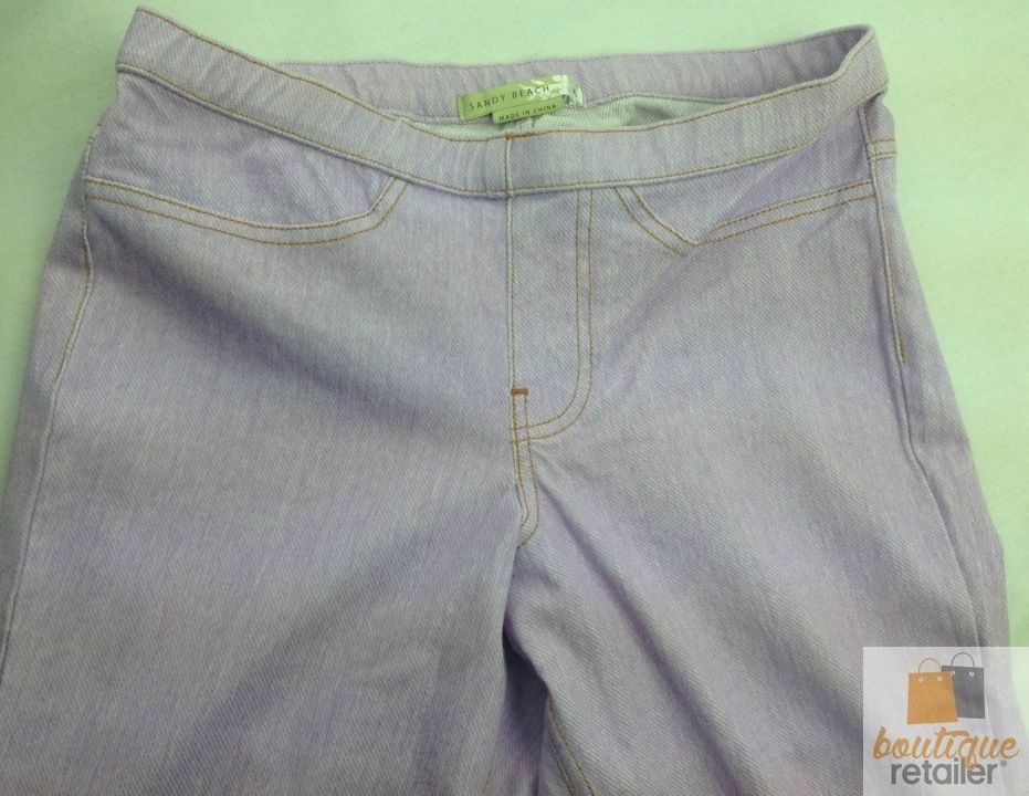 Womens JEGGINGS Full Length Ladies Skinny Pants Stretchy Leggings Slim - Chambray (Blue)