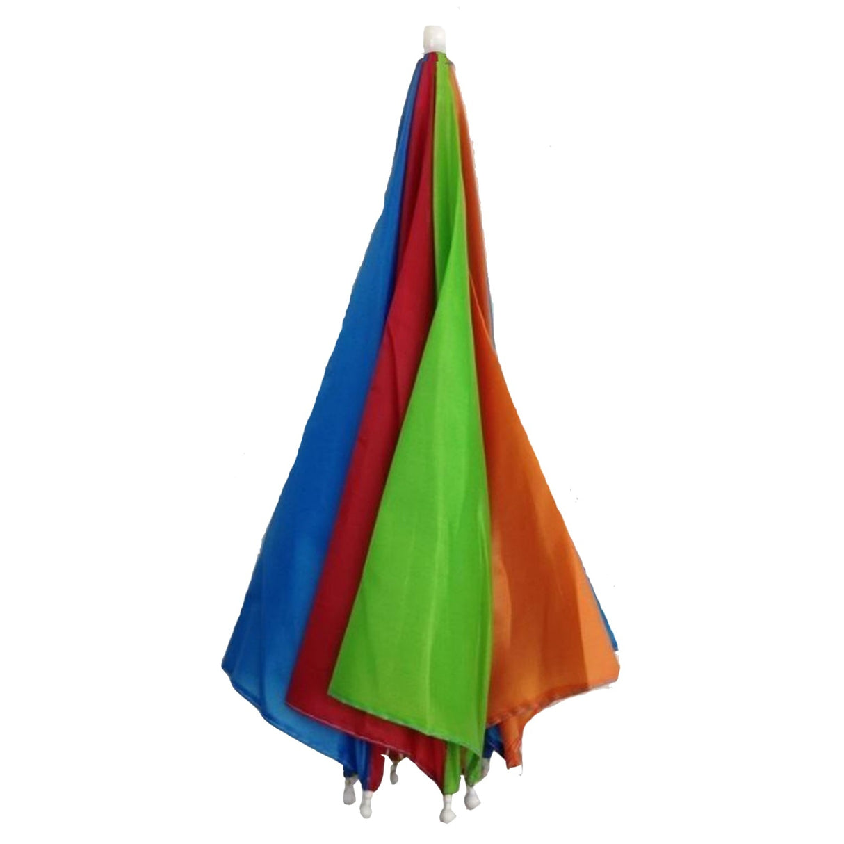 2pcs Rainbow Umbrella Hat + 70s Fake Moustache Set - Novelty Costume Props (Fancy Dress)