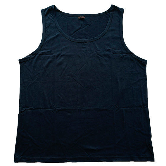 PLUS SIZE SINGLET Big Mens Sleeveless 100% COTTON Tank Top 3XL-6XL Summer - Grey