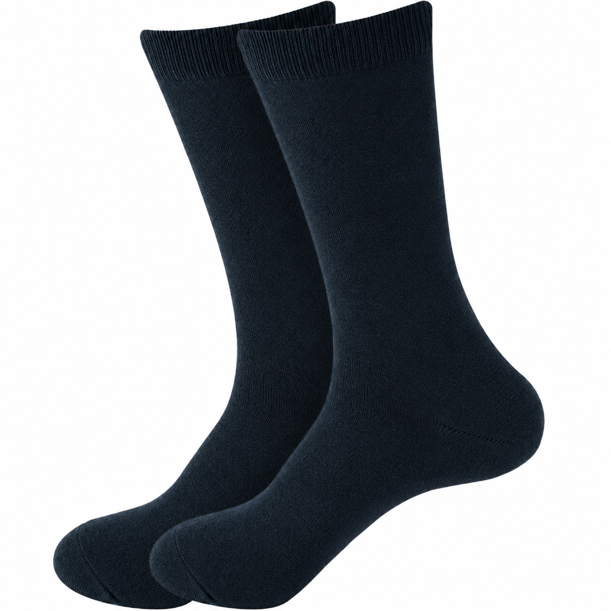 12 Pair Crew Bamboo Socks Bulk Pack - Dark Teal (Unisex Eco Natural Business Work Socks)