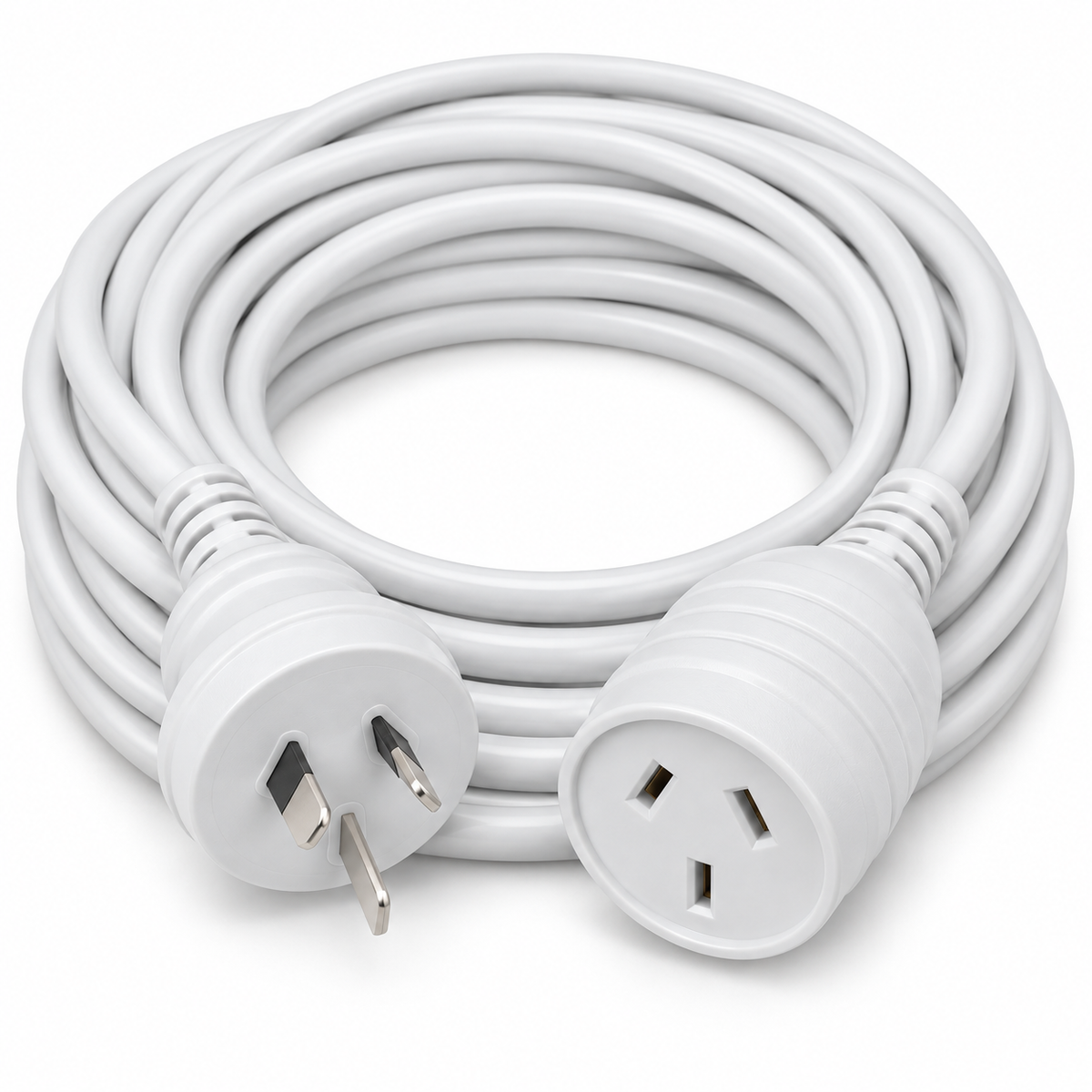 10-Metre Ultracharge Australian Extension Power Lead Cable in White