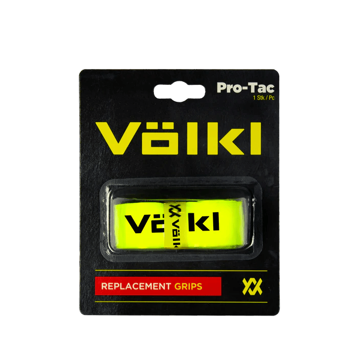 Volkl Pro Tac Tennis Overgrip Grip Tape 1 Pack in Neon Yellow