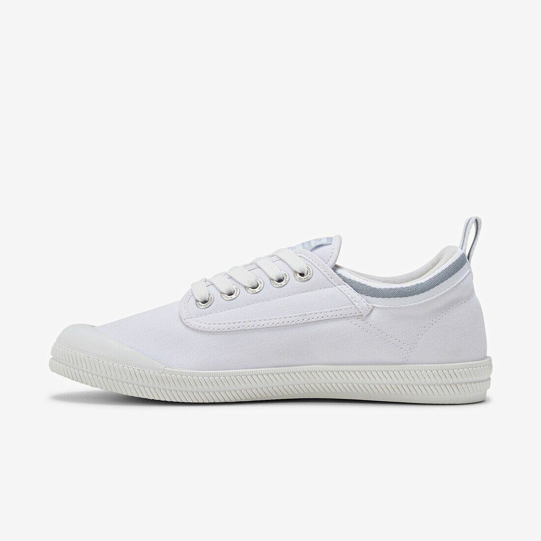 Volley International Mens Sneakers - White/Light Grey (Low Canvas Casual Shoes)
