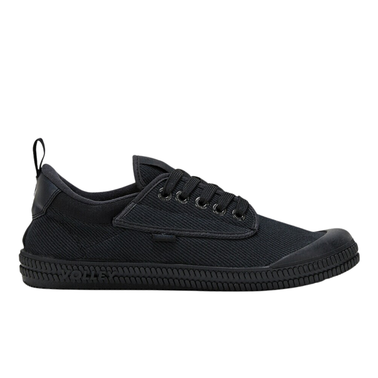 Volleys Heritage Unisex Sneakers (Black) - Low Top Lace Up Casual Shoes