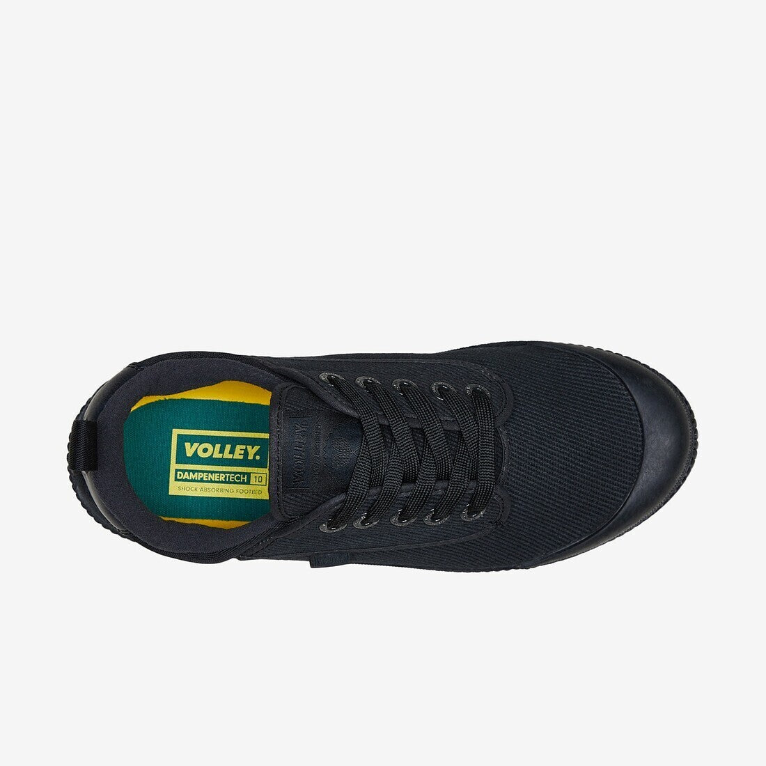 Volleys Heritage Unisex Sneakers (Black) - Low Top Lace Up Casual Shoes