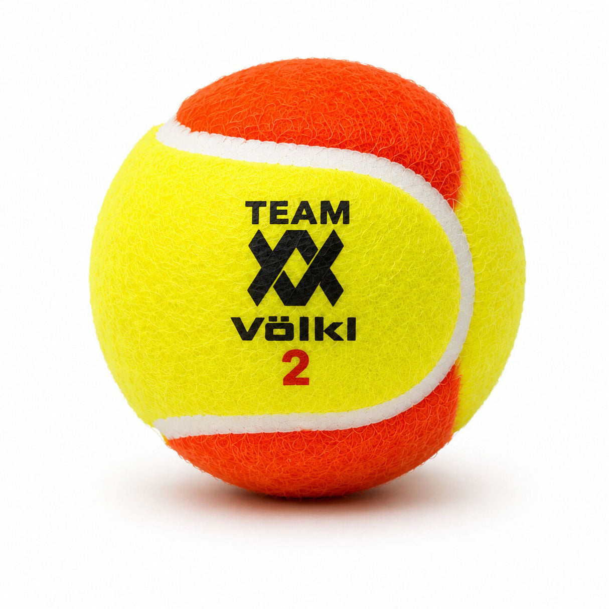 12x Volkl Team 2 Orange Tennis Balls - Low Compression Training for Beginners