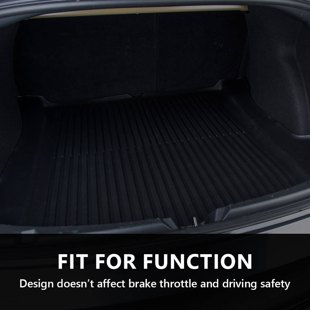 2023 Tesla Model 3 TPE Boot Trunk Liner Mat Set - 3PCs Front Rear Toolbox