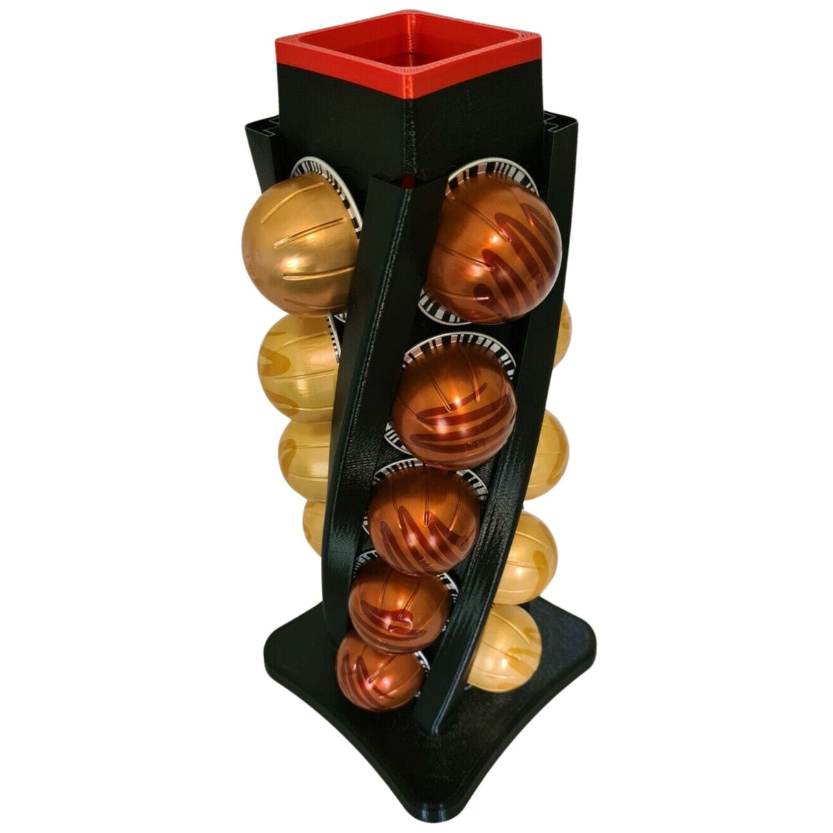 20 Pod Vertuo Twist Coffee Holder for Nespresso Vertuo Pods - Black