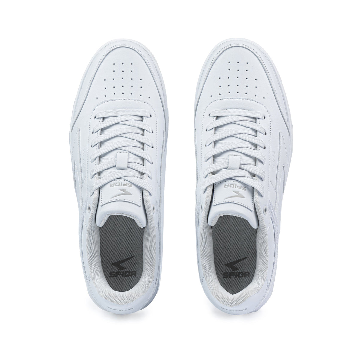 Sfida Vibe Unisex Lifestyle Sneakers - White/White (Mens/Womens Casual Shoes)