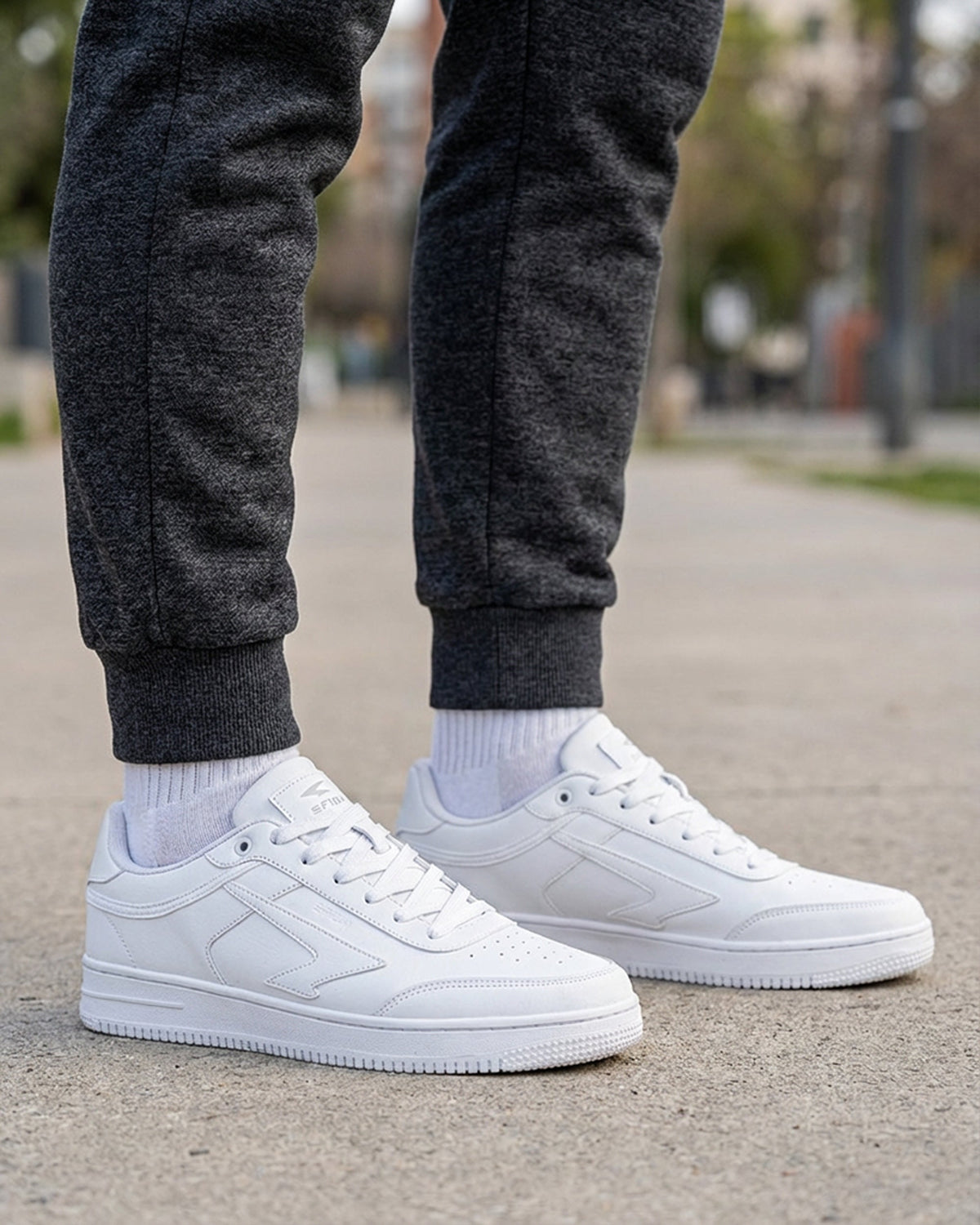 Sfida Vibe Mens Lifestyle Sneakers - White (Casual Shoes)
