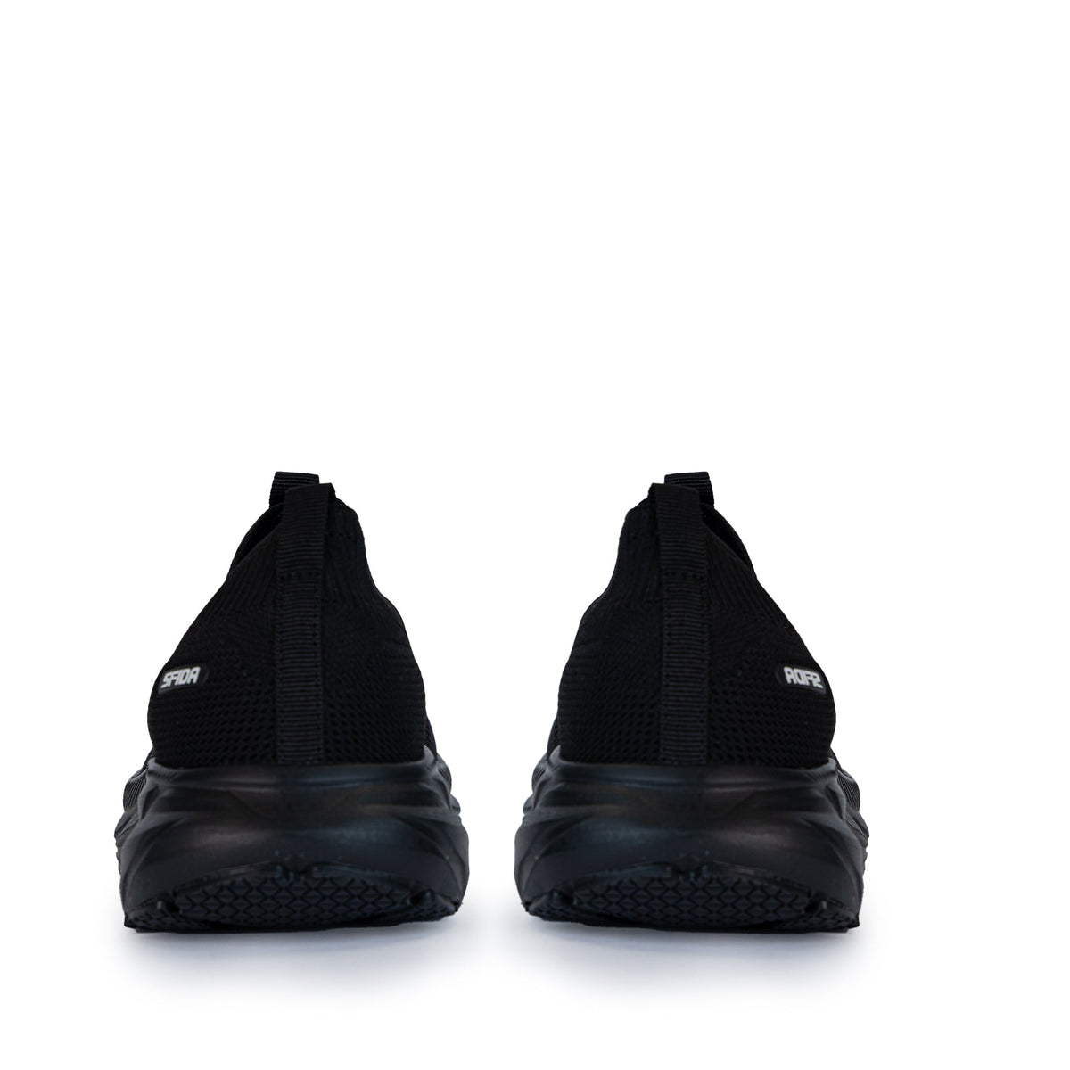 Sfida Vitali Mens Comfort Walkers - Black/Black (Knit Walking Shoes)