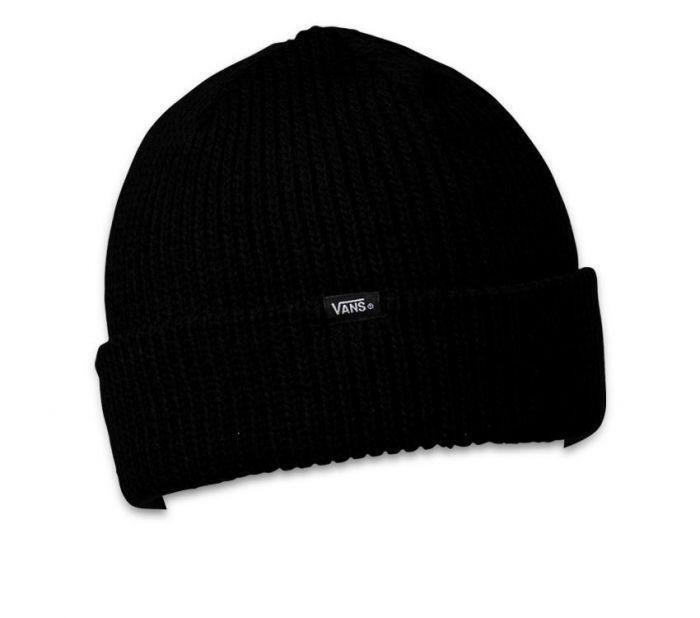 VANS Core Basics Beanie Warm Winter Knit Hat Ski Cap - Black