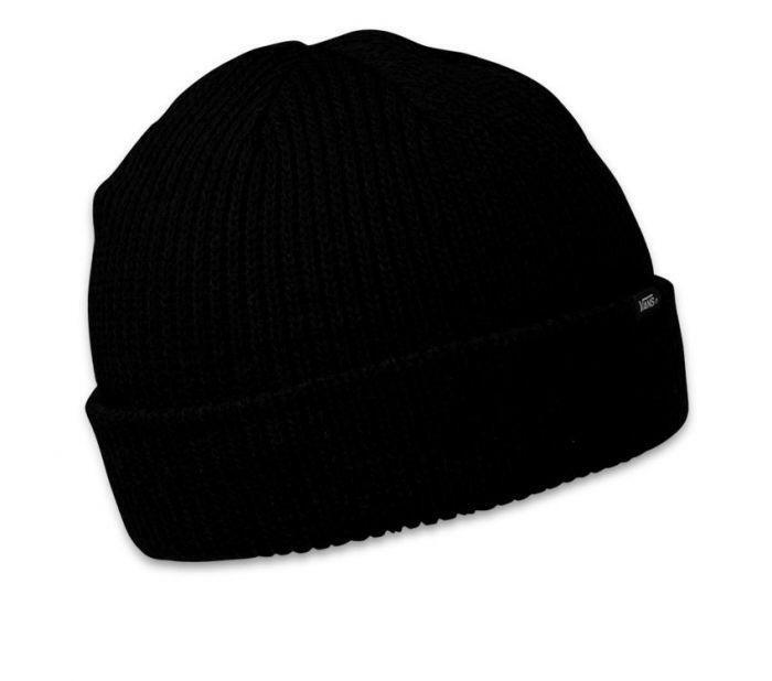 VANS Core Basics Beanie Warm Winter Knit Hat Ski Cap - Black