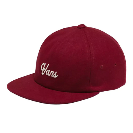 Vans Script Jockey Baseball Hat in Chilli Pepper