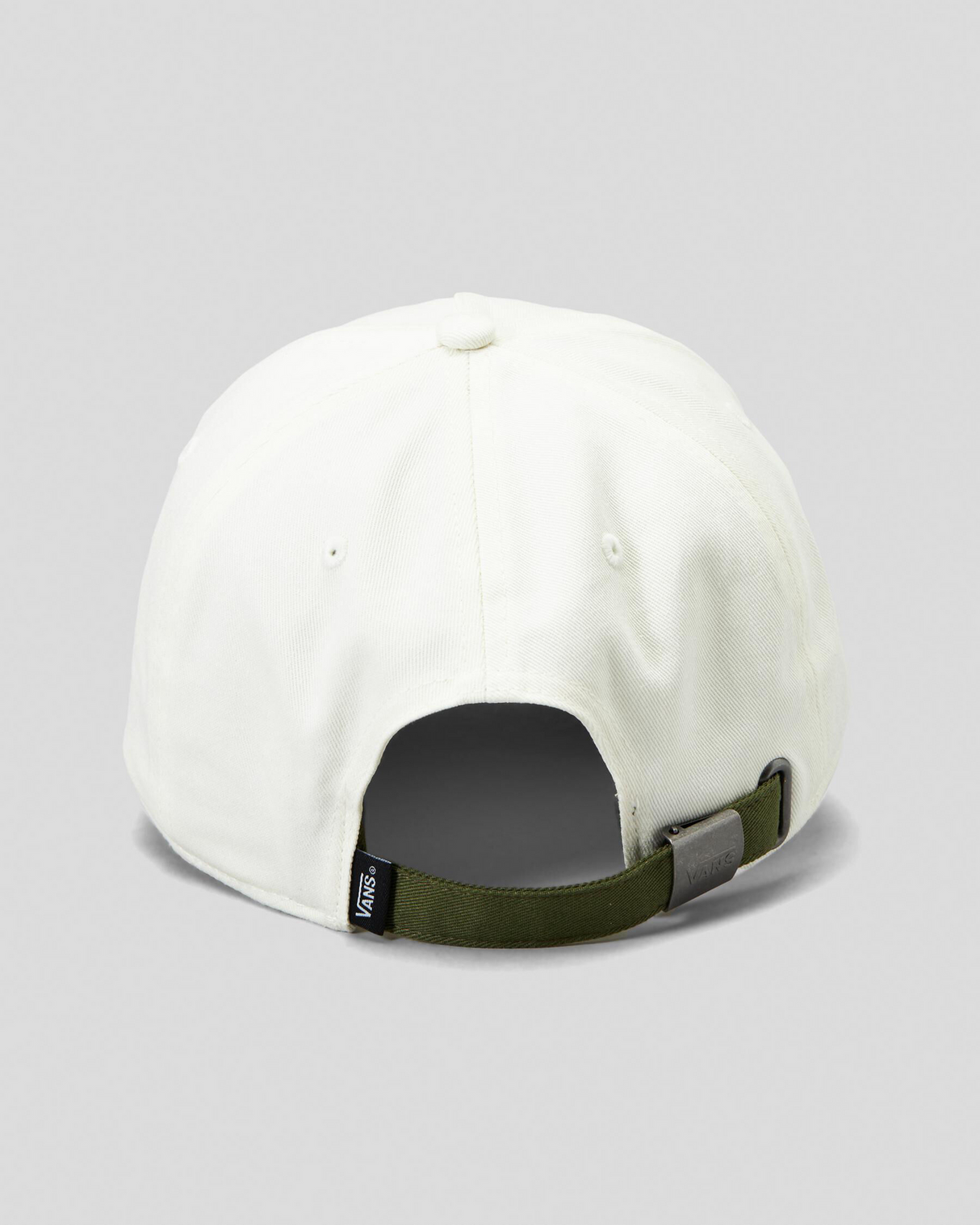 Vans The Campus Baseball Cap in Marshmellow/Dark Green