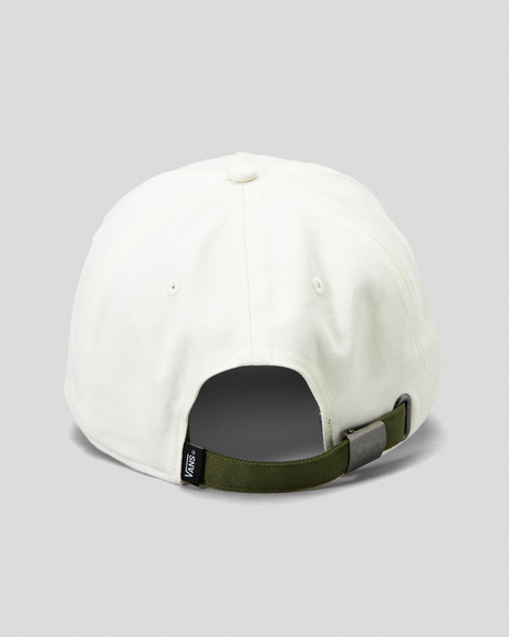 Vans The Campus Baseball Cap in Marshmellow/Dark Green