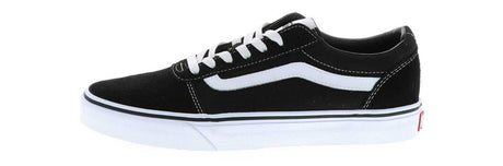 Vans Mens Ward Suede Canvas Sneakers Shoes - Black/White