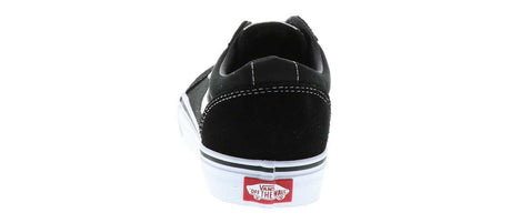Vans Mens Ward Suede Canvas Sneakers Shoes - Black/White