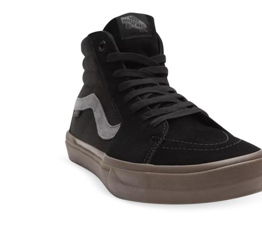 Vans Mens BMX SK8-HI High Top Sneakers - Black/Dark Gum (Casual Skateboard Shoes)