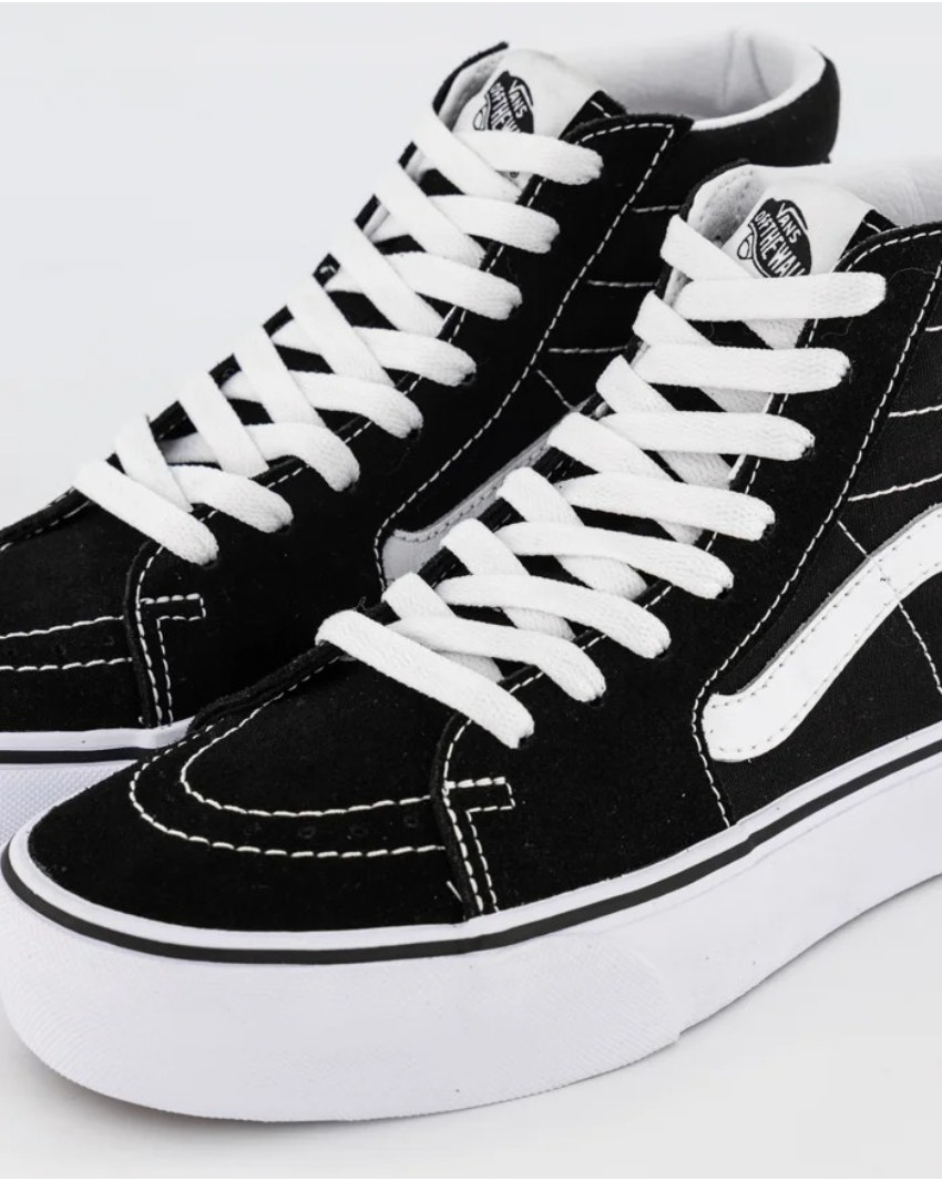 Vans SK8-Hi High Top Platform 2.0 Sneakers Shoes in Black/True White