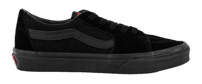 Vans SK8-Low Lace Up Skate Shoes Sneakers in Black/Black