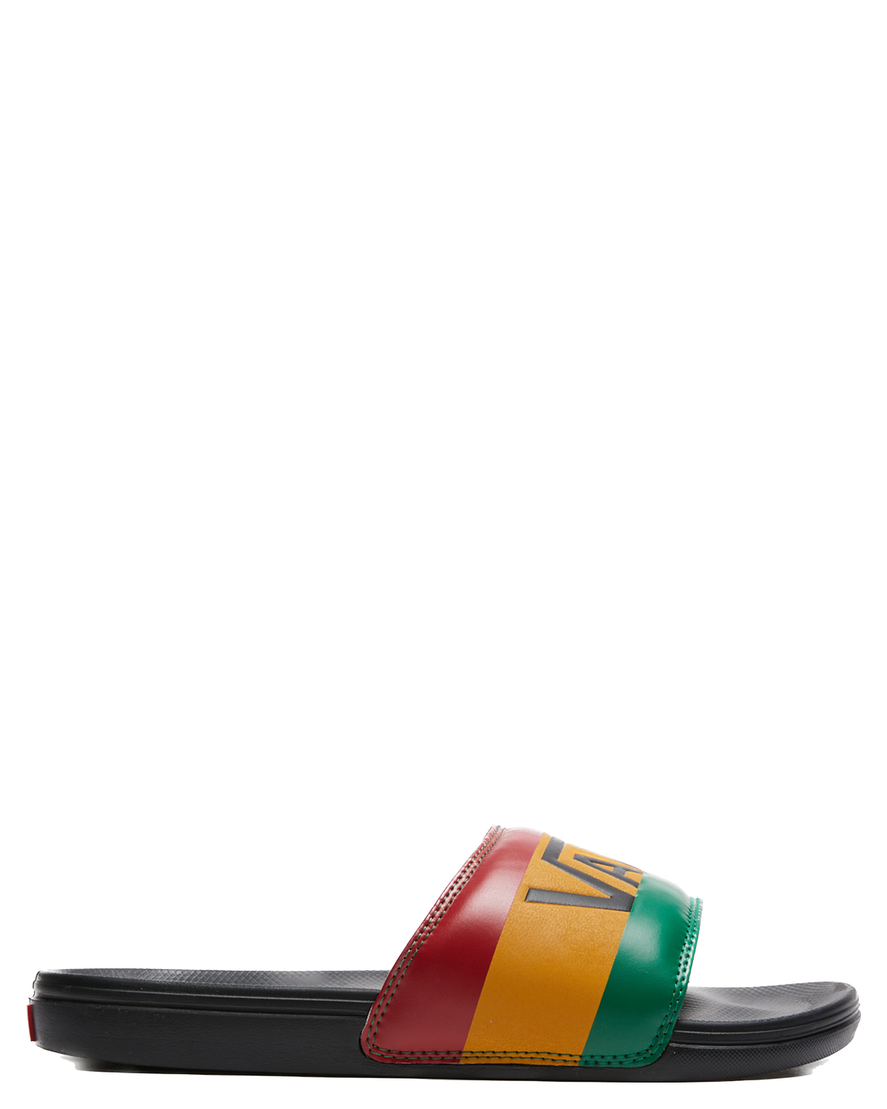 Vans La Costa Slide On Slides Flip Flops Bob Marley Reggae - Rasta Black