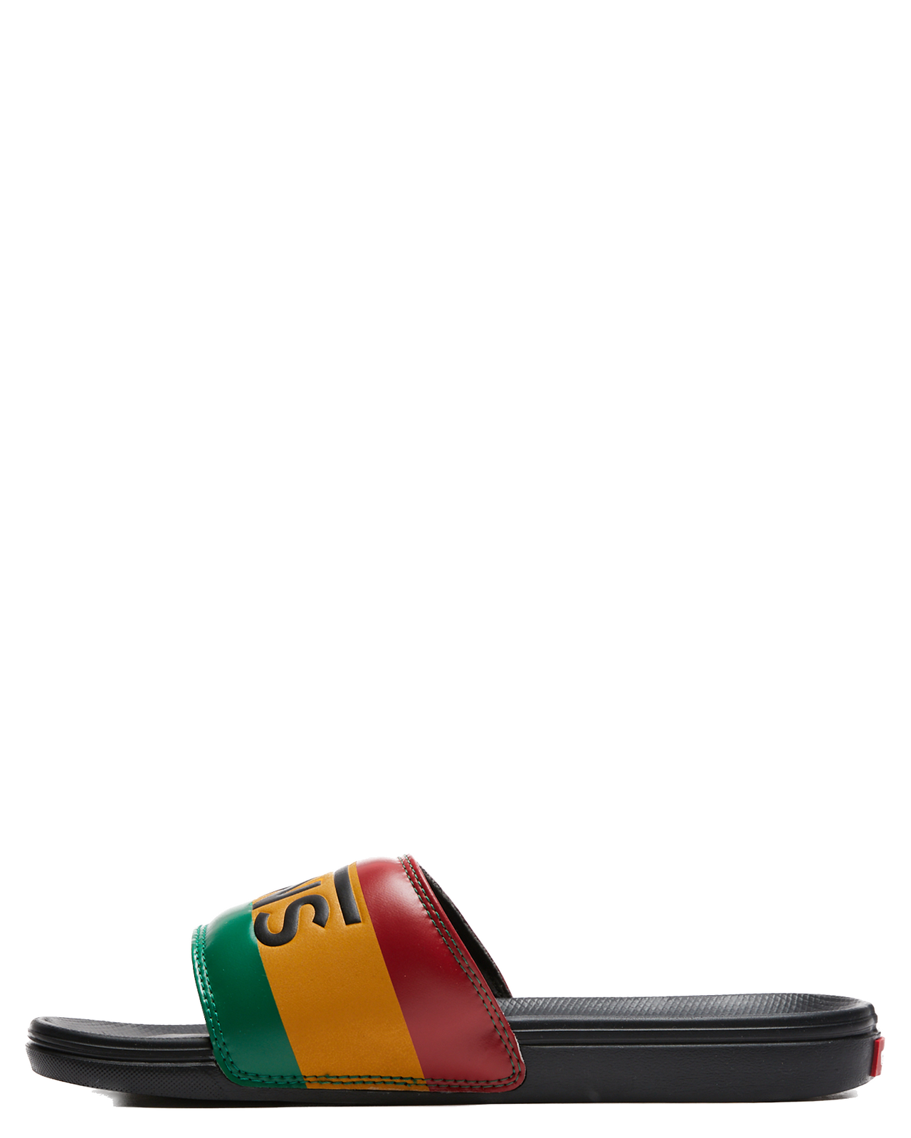 Vans La Costa Slide On Slides Flip Flops Bob Marley Reggae - Rasta Black