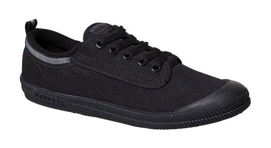 Volley International Mens Sneakers - Black/Dark Grey (Lace Up Casual Shoes)