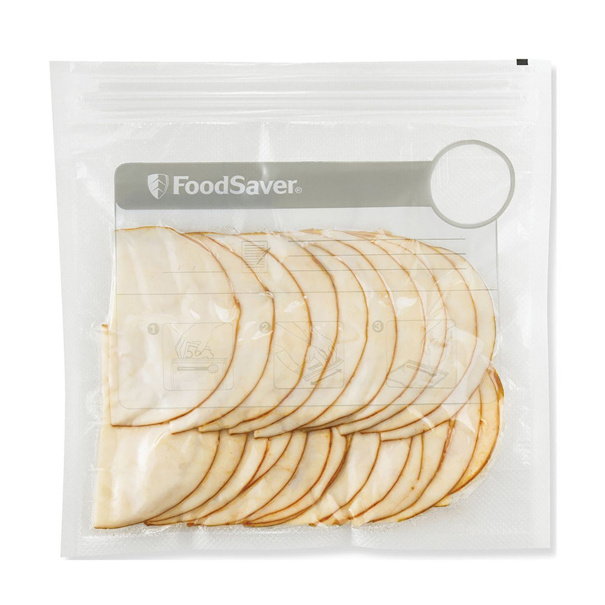 FoodSaver Zipper Zip Lock Sandwich Bags - Vacuum Food Storage (35x950ml)