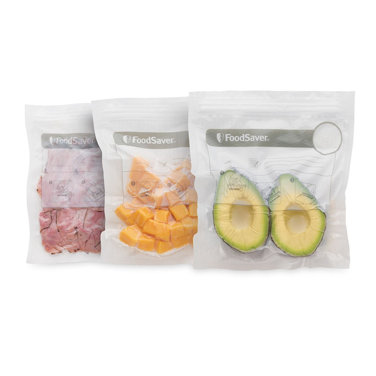 FoodSaver Zipper Zip Lock Sandwich Bags - Vacuum Food Storage (35x950ml)