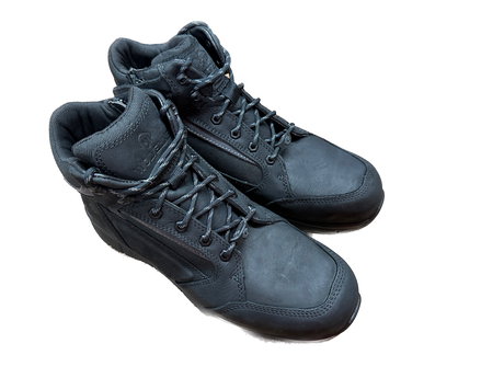 Wolverine Rigger Mid CM Steel Cap Safety Leather Boots Waterproof Shoes - Black