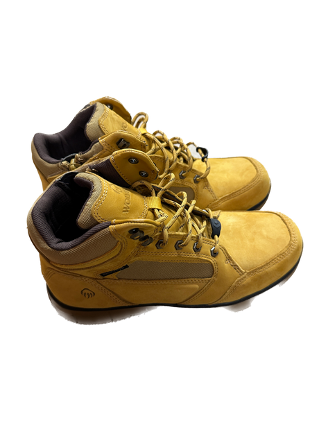 Wolverine Rigger Mid CM Steel Cap Safety Leather Boots Waterproof Shoes - Wheat