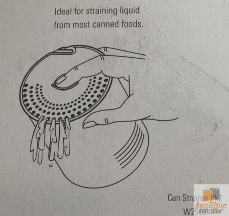 12x WILTSHIRE Essentials Can Strainer with Ring Pull Hook Quality Colander