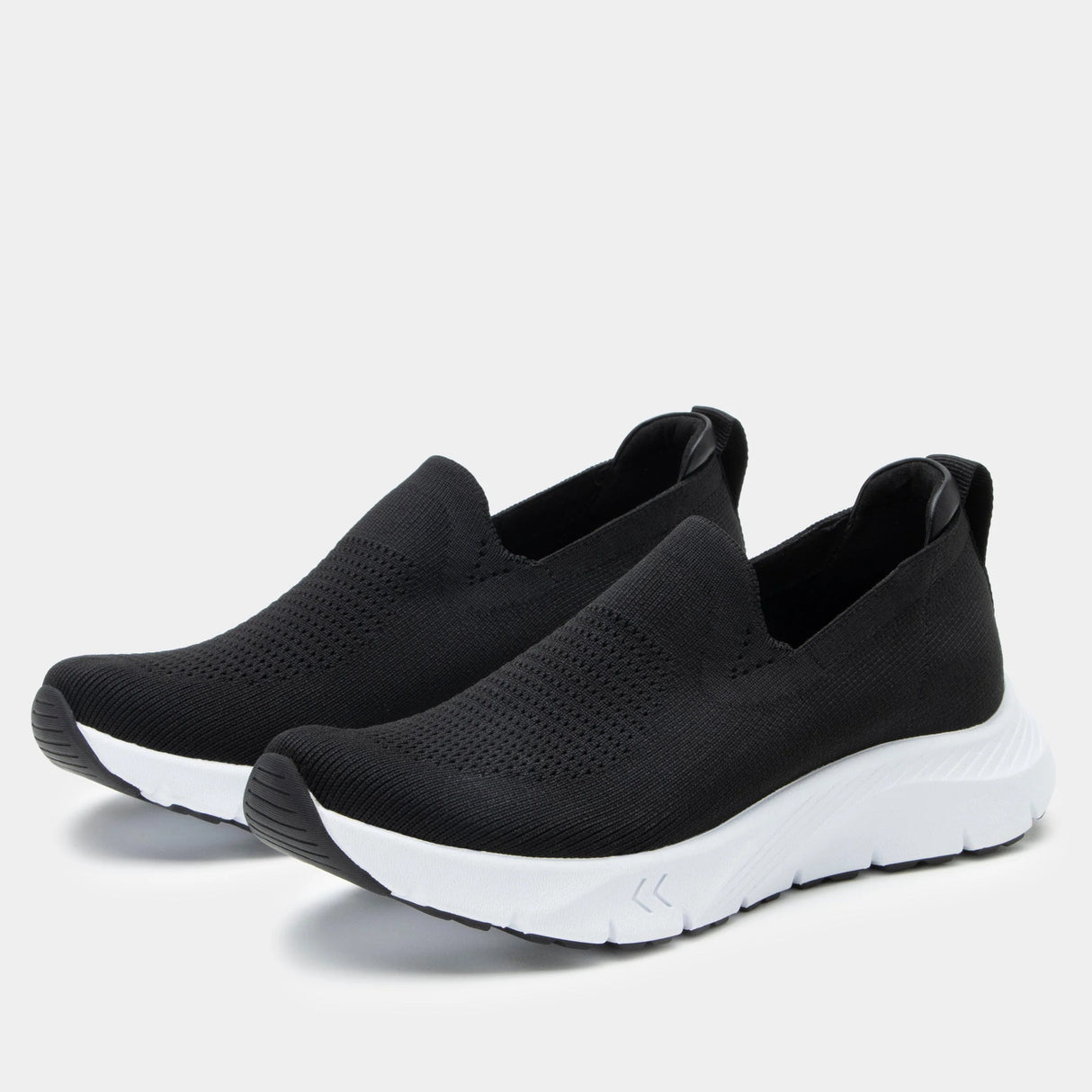 Alegria Womens Sport Shoes Waze Slip On - Black Top