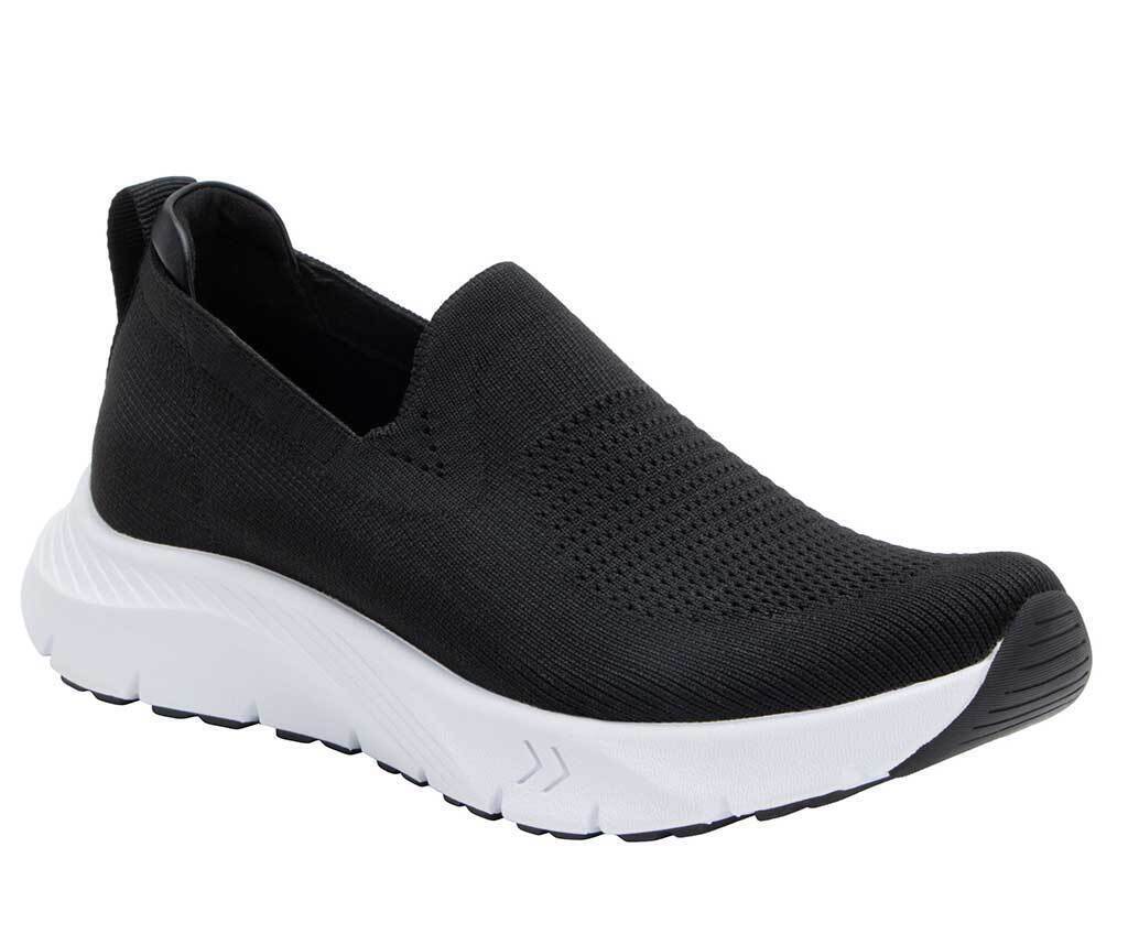 Alegria Womens Sport Shoes Waze Slip On - Black Top