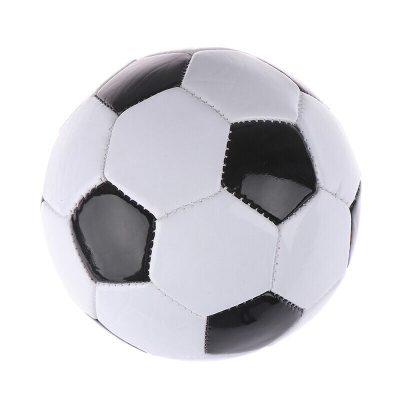 Classic Training Football/Soccer Ball - Black/White (Size 5)