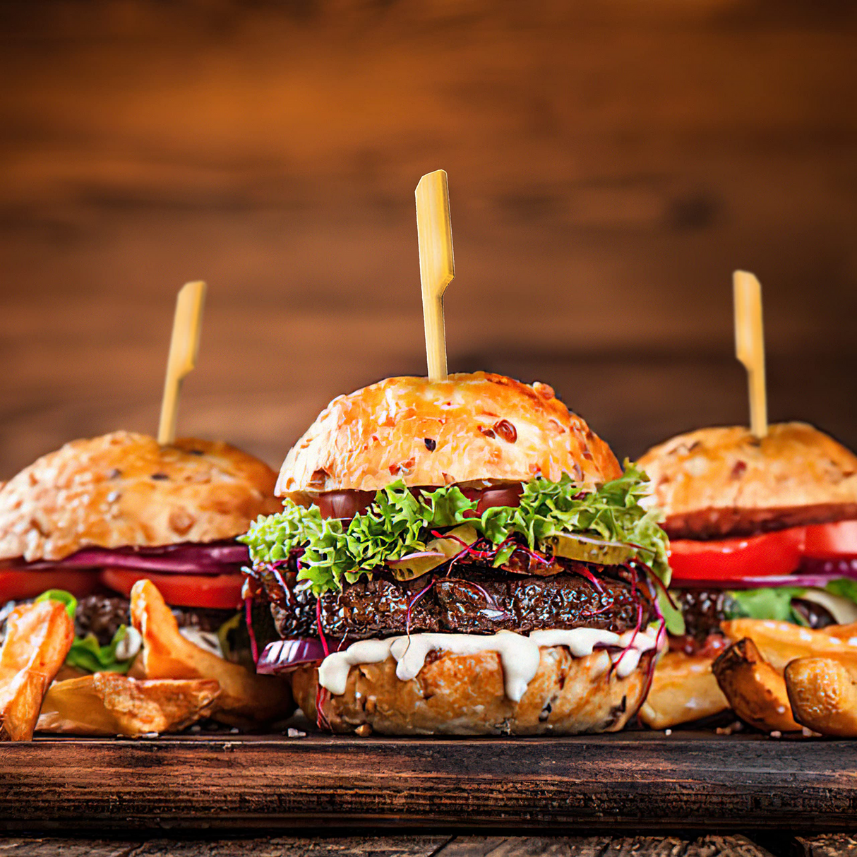 1800x 25cm Bamboo Wooden Flat Paddle Skewers - Disposable BBQ/Fruit/Kebab/Cocktail Sticks (Bulk)