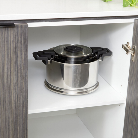 Westinghouse 3 Piece Stainless Steel Nested Stackable Pot & Pan Set WH3P04SS