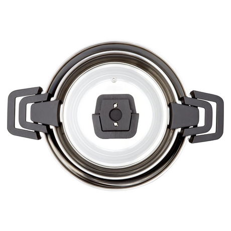 Westinghouse 3 Piece Stainless Steel Nested Stackable Pot & Pan Set WH3P04SS